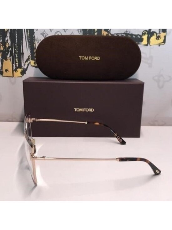 New Authentic Tom Ford Women\'s Gold Frame Glasses TF5946-B 028 main image 5